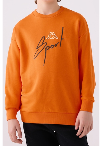 Kappa Erkek Çocuk Turuncu Sweatshirt Turuncu
