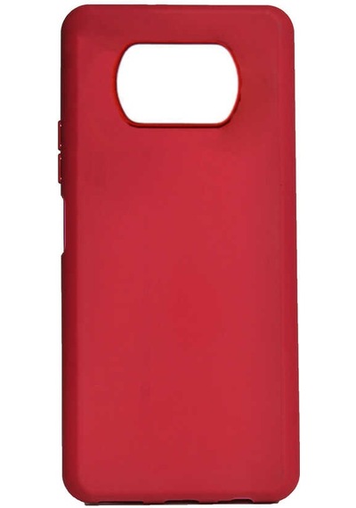 Noktaks - Poco X3 - Poco X3 Nfc - Poco X3 Pro Uyumlu - Kılıf Mat Soft Esnek Biye Silikon - T16644 - Kırmızı Kırmızı