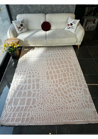 Adore Halı Salon, Oturma, Yatak Odası Halısı Desen Kodu Aa002-055 Pembe
