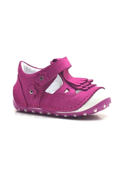 Hapshoe Hakiki Deri Püsküllü Pembe Yazlık Bebek Ilk Adım Ayakkabı (371976781) Pembe
