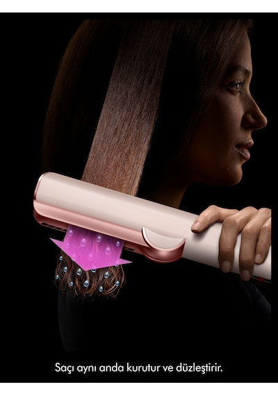 Dyson Airstrait™ Islaktan Kuruya Saç Düzleştirici (Ceramic Pink)