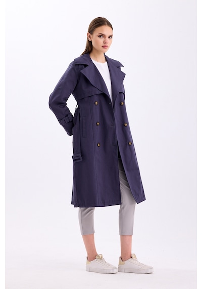 Pastelastore %100 Pamuk Gabardin Uzun 110cm Astarlı Kemerli Kadın Trençkot 1111 Koyu Gri Pastelastore %100 Pamuk Gabardin Uzun 110cm Astarlı Kemerli Kadın Trençkot 1111 Koyu Gri