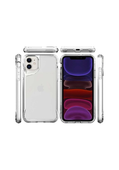 Apple Uyumlu iPhone 11 Kılıf Case, Transparent Smooth Hard Protective Cover