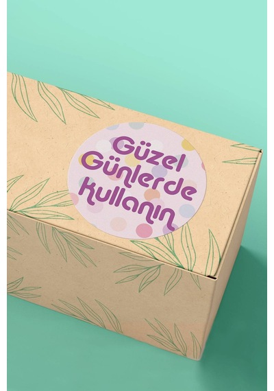 Güzel Günlerde Kullanın Sticker 3x3cm St2362 Çok Renkli