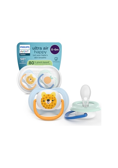Ultra Air Emzik, Ortodontik, 0-6 Ay, Erkek, Scf080/23 Turuncu Kaplan