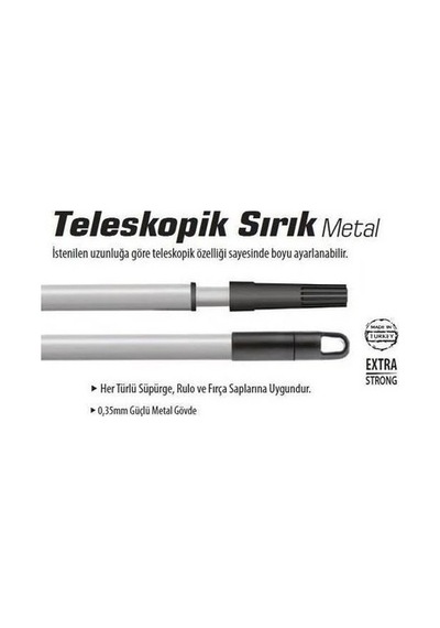 4 Metre Uzayan Teleskopik Metal Fırça Sapı İle Kolay Uygulama