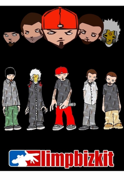 Limp Bizkit Baskılı Unisex %100 Pamuk Kapüşonlu Sweatshirt Siyah