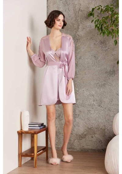 Pierre Cardin 6 Lı Saten Gecelik Çeyiz Takım Pudra