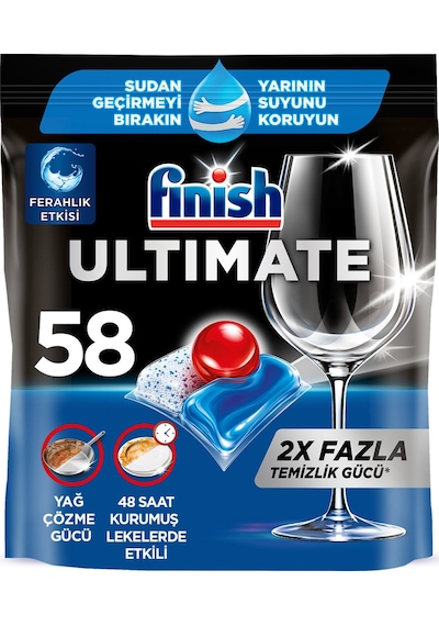 Finish Ultımate Hepsi 1 Arada 58 Tablet 748.2g 2'li Avantaj Paketi Mıchu