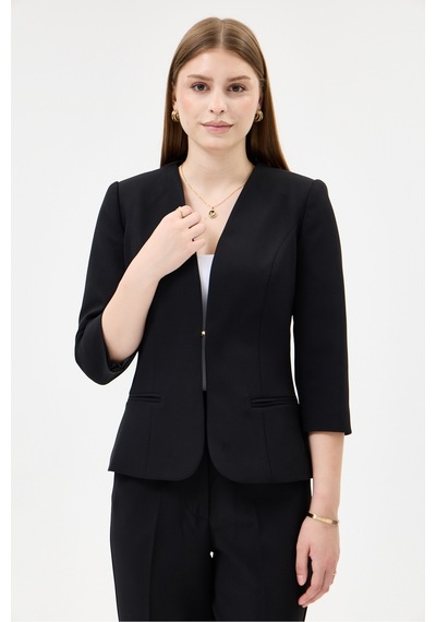 Velnara Moda Siyah Zamansız Klasik Kadın Takım Elbise-v Yaka Ceket & Dar Paça Pantolon Siyah - 927044721 Siyah Velnara Moda Siyah Zamansız Klasik Kadın Takım Elbise-v Yaka Ceket & Dar Paça Pantolon Siyah - 927044721 Siyah