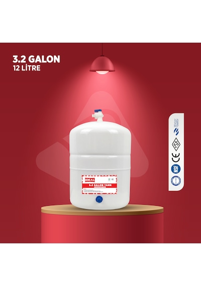 Su Arıtma Cihazı İçin Su Tankı Deposu 3.2 Galon 12 Litre Tank