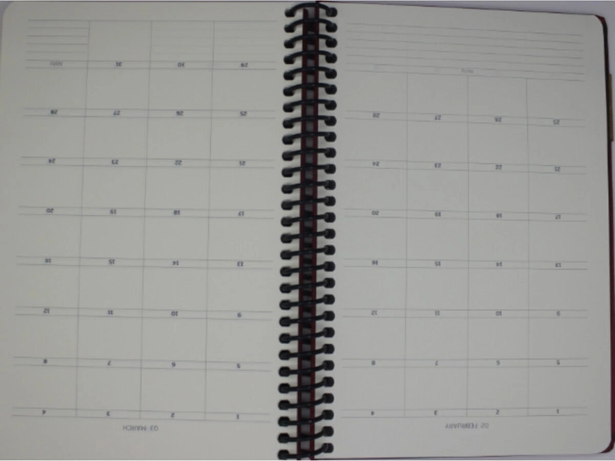 Vip Spiralli Deri Kapak Defter 140 Yaprak Çizgili 17x24 Açık Gri