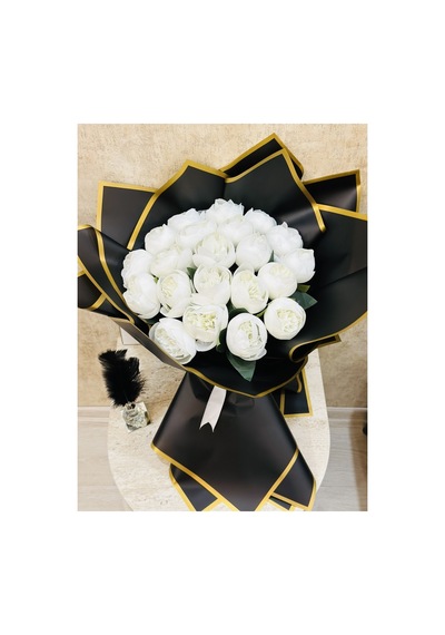21 Adet Beyaz Şakayik Çiçeği , Evlilik Teklifi Çiçeği , Doğum Günü Çiçeği Beyaz - 762316003 Beyaz