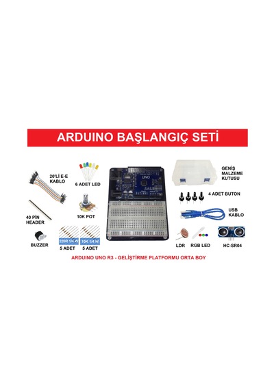 Devredünyası-Arduino Başlangıç Kodlama Seti - As001