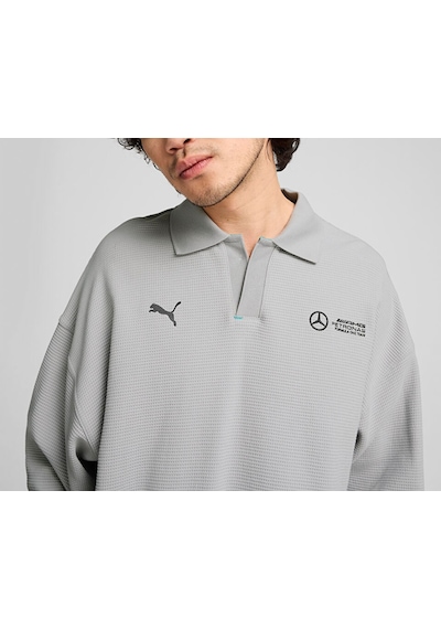 Puma Mapf1 Longsleeve Polo Erkek Günlük Uzun Kollu Polo Tişört 62733902 Gri 62733902 Gri