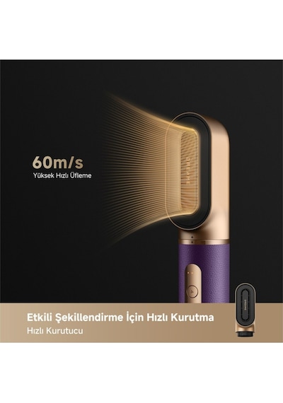 Dreame Airstyle Pro Saç Şekillendirme Seti Mor Mor