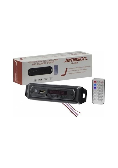 Jameson Js-4Usb Oto Teyp Çevirici Usb/Tf/Fm/Aux Bluetooth  12V