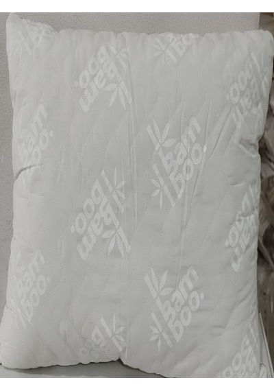 Günaydın Bambu Yastık , Nefesalan Doku ,organik, Kapitoneli , Çantalı ,matwıse Baskı, 50x70 Yastık Beyaz
