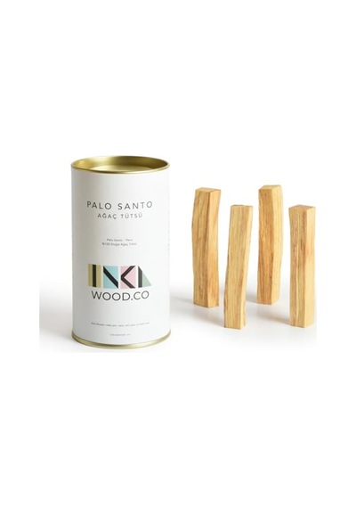 Inka Wood.co Palo Santo Ağaç Tütsü 4 Adet / 40gr Peru Negatif Enerjiyi Uzaklaştırın - Rahatlatıcı Ve Medita