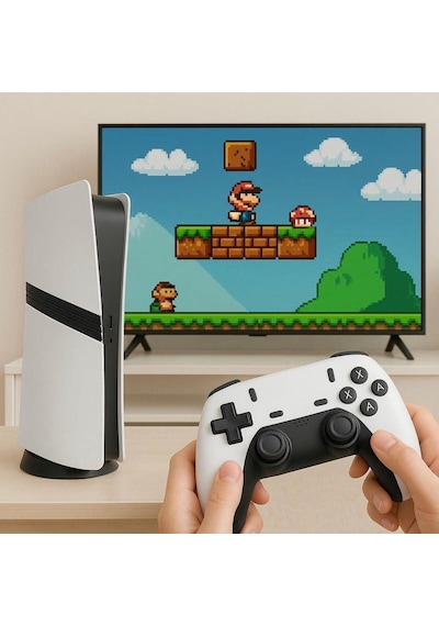 Gs5 Pro Retro Oyun Konsolu 30.000+ Dahili Oyun, 53 Emülatör, 1080p Hd, Kablosuz Çift Joystick