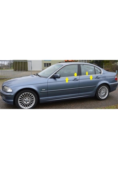 Woc Chrome Bmw E46 Sedan Krom Cam Çıtası 1998-2006 4 Parça  Paslan
