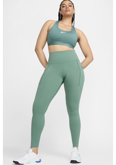 Nike Universa Medium Support High Rise Full Length Kadın Yüksek Bel 2 Cepli Toparlayıcı Tayt Yeşil