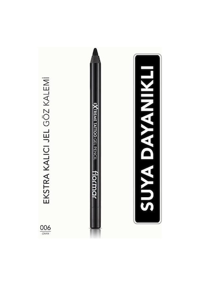 Suya Dayanıklı Jel Göz Kalemi Siyah -extreme Tattoo Gel Pencil-006 Onyx-8682536028882 00