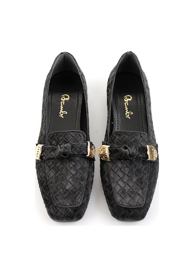 Bambi Siyah Kadın Loafer Ayakkabı K01641022471 Siyah