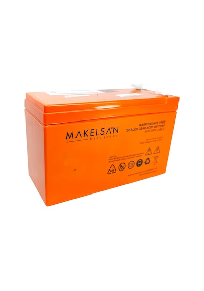 Makelsan 12v 9ah, Bakımsız, Kuru Akü. Ups İçin Uygundur