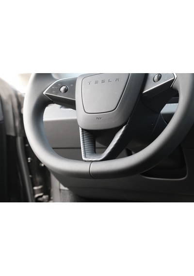 Tesla Model Y Juniper İçin Uyumlu Direksiyon Alt Kısım Kaplama Mat Karbon