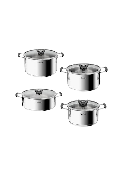 Tefal Optispace 8 Parça Çelik Tencere Seti 587635