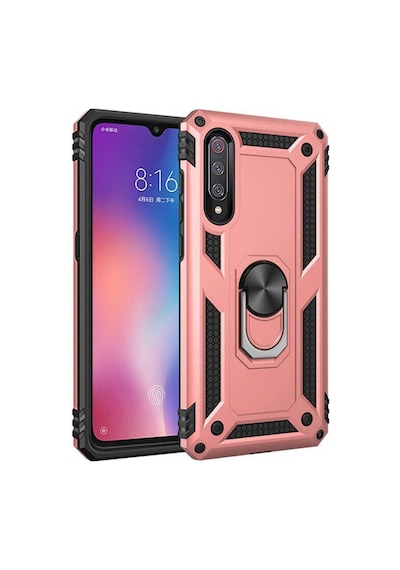 Xiaomi Mi 9 Yüzüklü Standli Vega Kilif Ekran Koruyucu 510330648