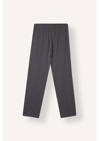Defacto %100 Pamuk New Regular Fit Beli Bağcıklı Düz Paça Pijama Altı J0321ax26auar193 Antrasit-ar193