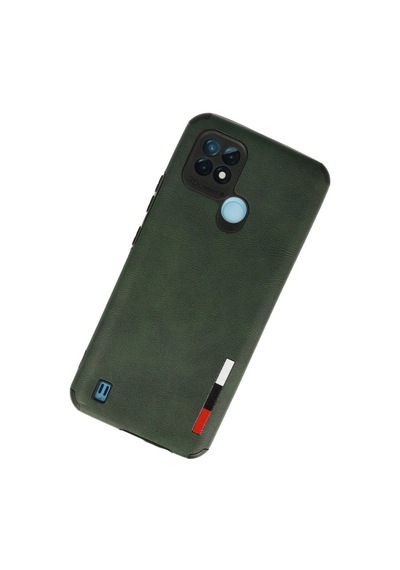 Realme C21 Kılıf Loop Deri Silikon - Yeşil Diğer