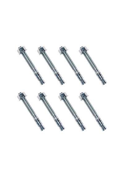 Klipsli Dübel M12 X 90 Mm 8 Adet Set Çelik Gövdeli Beton Tuğla Taş Uyumlu Güçlü Sabitleme Dübel Seti