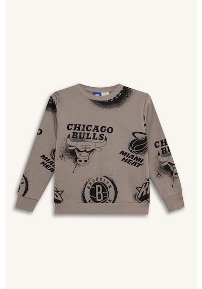 DeFacto Erkek Çocuk NBA Current Teams Bisiklet Yaka Sweatshirt Y4130A624WNGR323 DeFacto Erkek Çocuk NBA Current Teams Bisiklet Yaka Sweatshirt Y4130A624WNGR323