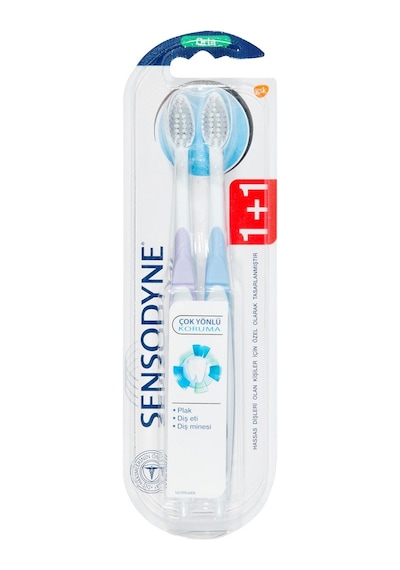 Sensodyne Çok Yönlü Koruma Diş Fırçası 1+1 - Hassas Dişler İçin Yumuşak Kıllar Tarı