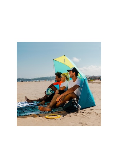 Decathlon Plaj Şemsiyesi / Gölgelik - Spf50+ - 3 Kişilik - Mavi / Sarı - Iwiko 180 Mavi / Sarı
