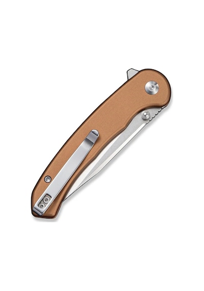 Sencut Ingot Coyote Brown Aluminum Handle Stonewashed D2 Blade Kamp Çakı Kahverengi