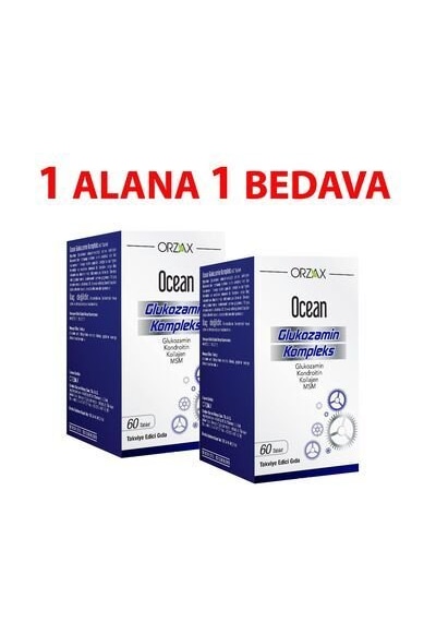 Orzax Ocean Glukozamin Kompleks 60 Tablet  2 Kutu