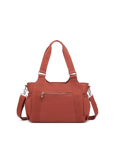 Smart Bags Günlük Orta Boy Su Geçirmez Krınkıl Kumaş Kadın Omuz Çantası Kiremit