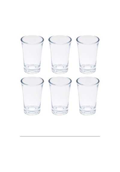 Kahve Yanı 6'lı Su Bardağı Tosca Shot Royaleks-tg-2022 Şeffaf