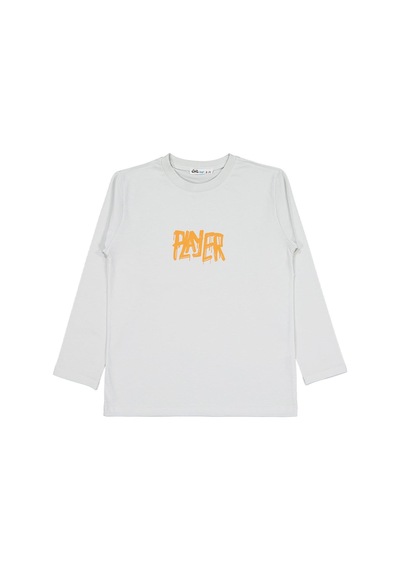 Civil Boys Player Baskılı 6-9 Yaş Sweatshirt - Gri Açık Gri