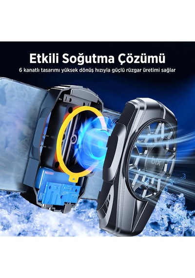 Bix Bxcp03g Kablolu Telefon Soğutucu Sessiz Güçlü Fan Soğutma Cihazı