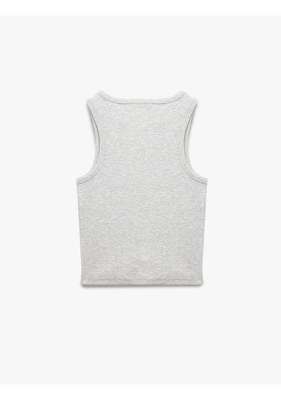 Koton Bisiklet Yaka Kolsuz Slim Fit Basic Kadın Atlet Kar Melanj 5sal30043ık Gri Melanj Koton Bisiklet Yaka Kolsuz Slim Fit Basic Kadın Atlet Kar Melanj 5sal30043ık Gri Melanj