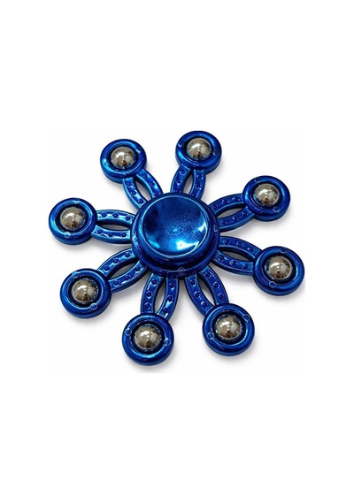 Metal Stres Çarkı Mavi Fidget Spinner Dikkat Artırıcı & Rahatlatıcı Oyuncak