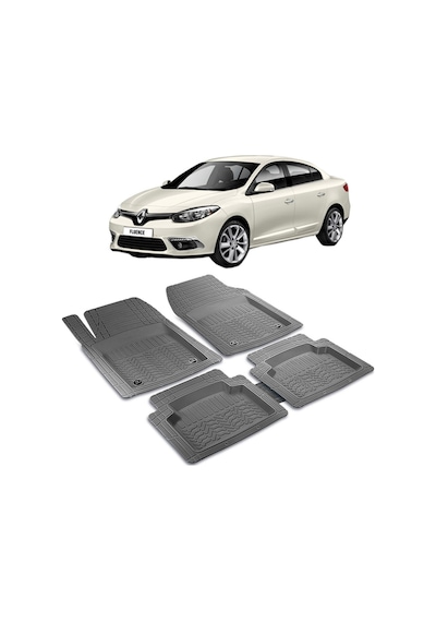 Renault Fluence Uyumlu 3D Havuzlu Universal Oto Paspas Seti - PRF