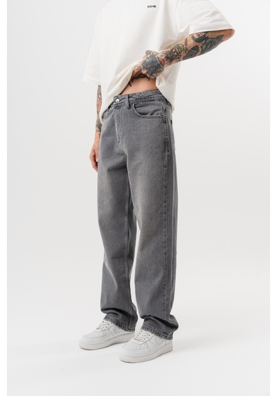 Respire Erkek Washed Baggy Pantolon Koyu Gri