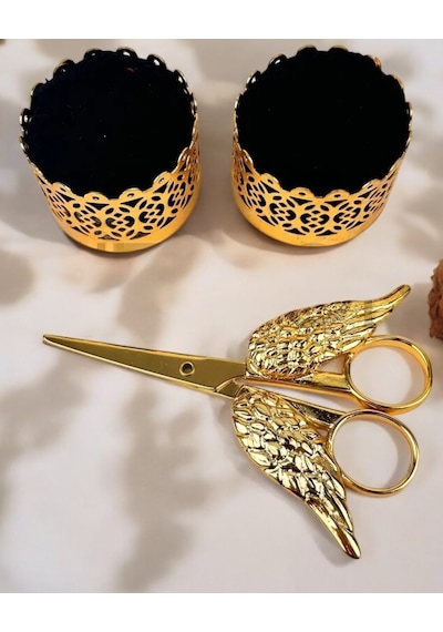 Essenza Gold Kadife Yükselti Ve Söz Makası Gold Gold
