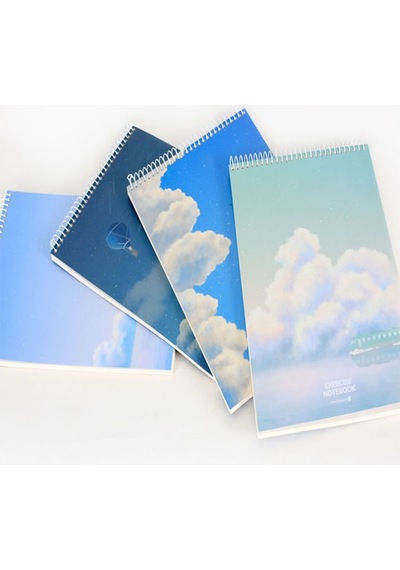 Morning Glory 3000 Cloud Bloknot Defteri 25,4x18,4 Cm Uçak 14001-87213 Çok Renkli